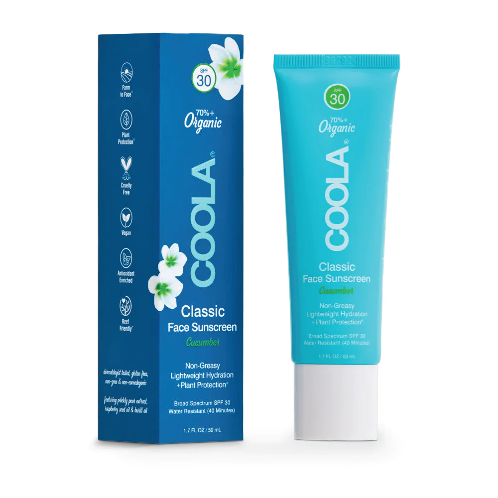 COOLA Organic Classic Face Sunscreen Lotion SPF30 - Cucumber