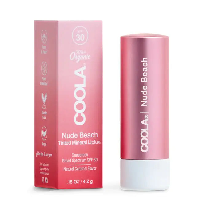 COOLA Organic Mineral Liplux® Tinted Lip Balm Sunscreen SPF30 - 4 Shades