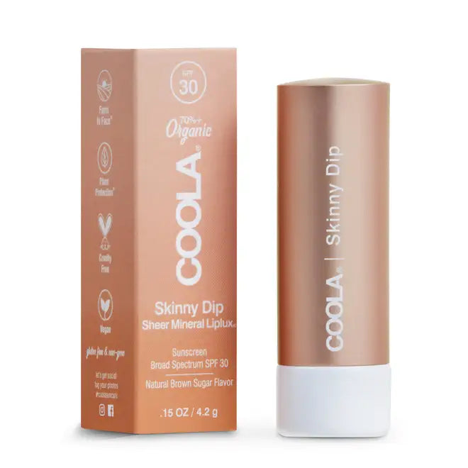 COOLA Organic Mineral Liplux® Tinted Lip Balm Sunscreen SPF30 - 4 Shades