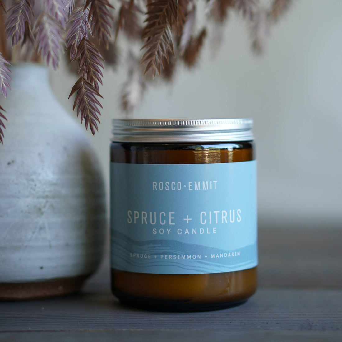 Rosco Emmit Candle (Jar) - Spruce + Citrus - 8oz