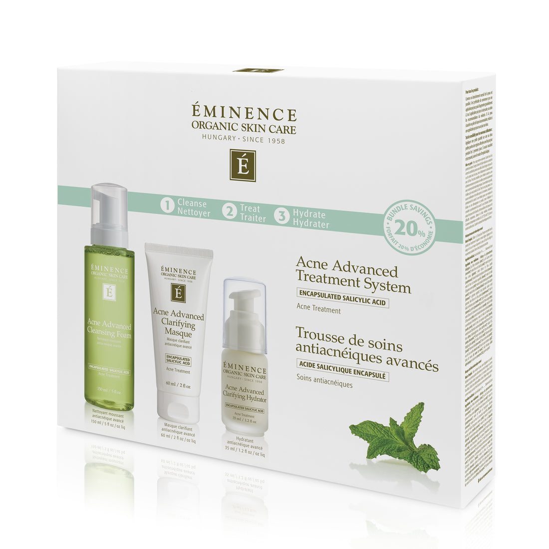 Eminence Organics Acne Advanced 3-Step Treatment System