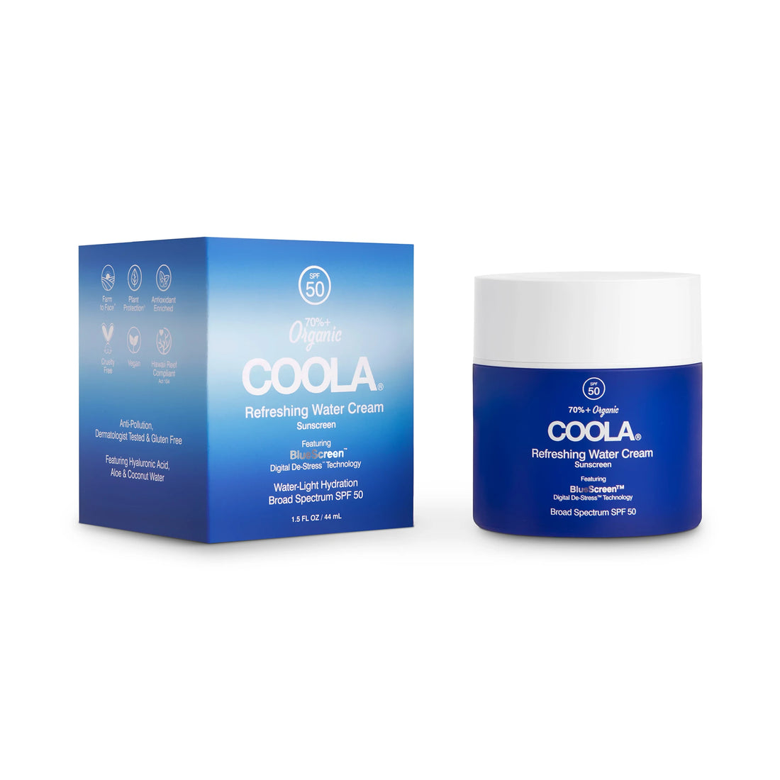 COOLA Refreshing Water Cream Organic Face Sunscreen SPF50